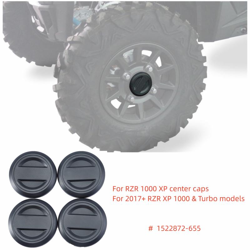 4 шт. Черные центральные колпачки ступицы колеса для Polaris Rzr Xp 1000 2017-2019 1522216-655