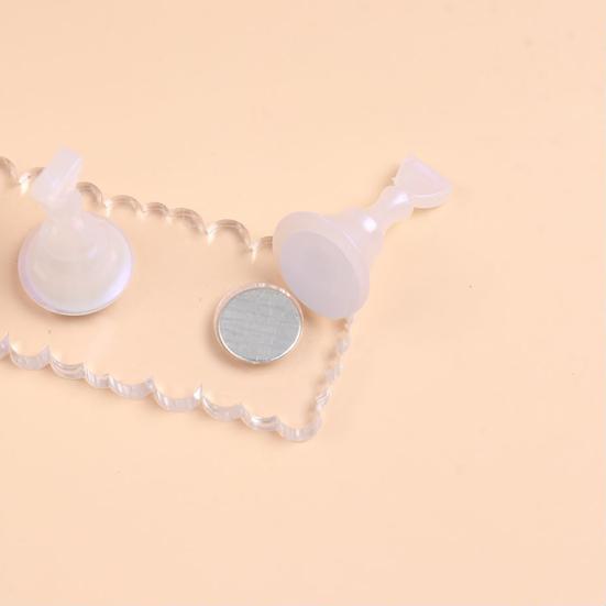 Подставка для практики маникюра с маленькой магнитной основой, эргономичная пластиковая подставка для практики нейл-арта, принадлежности для маникюра