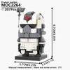 MOOXI MOC Космическая Война Brickheadz Межзвездный Sci-Fi Робот Совместимые Фигурки Строительные Блоки Игрушки Для Взрослых Для Детей Подарок Кубики