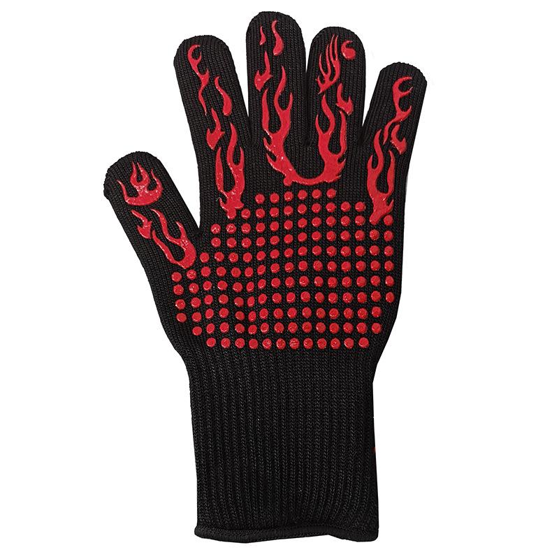 Heat-Resistant BBQ Gloves - Anti-Scald & Insulated for Oven, Grill, and Microwave Use