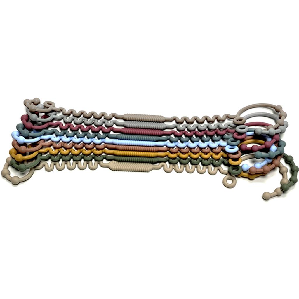 Food Grade Silicone Teether Hold Cup Catcher Toy Seat Belts Drinking Cup Holder Strap for Pushchair High Chair Car Seat