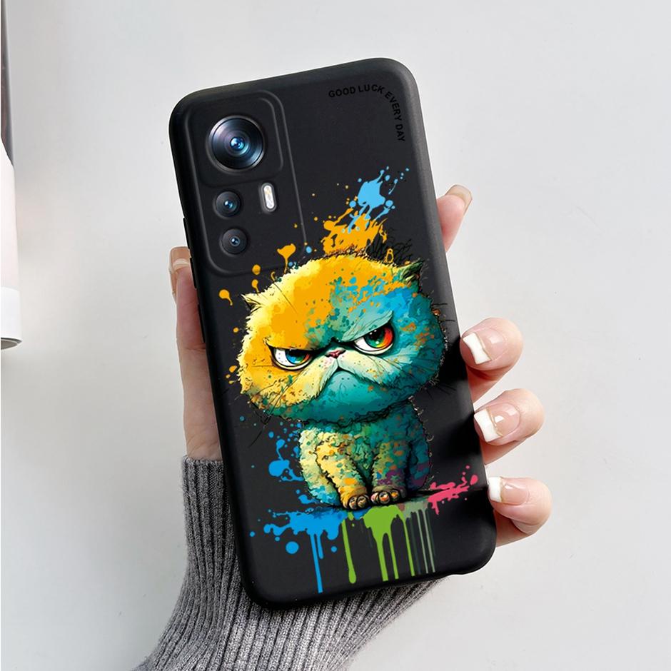 Модный чехол для Xiaomi 12T Pro Мягкий силиконовый чехол для Xiaomi 12 Lite Задняя крышка для Xiaomi 12T Pro 12 Lite Милый мультяшный coques