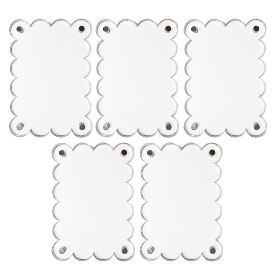 Magnetic Photo Frame Acrylic Refrigerator Magnet Transparent Reversible Photo Holder for Fujifilm Display 3-Inch Photos