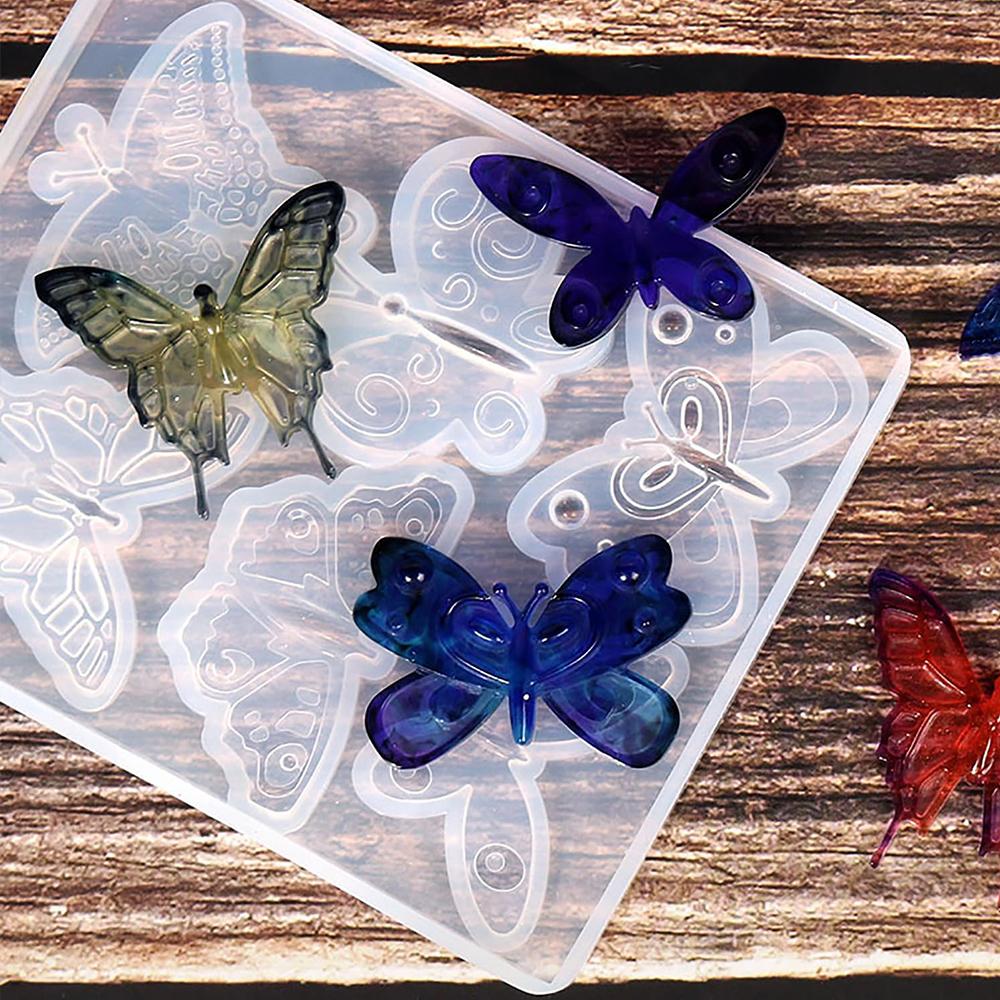 Xiaomi Butterfly Silicone Pendant Mold DIY 6 Styles Butterfly Keychain Earring Brooch Necklace Jewelry Crafts Making Epoxy Resin Mould450000