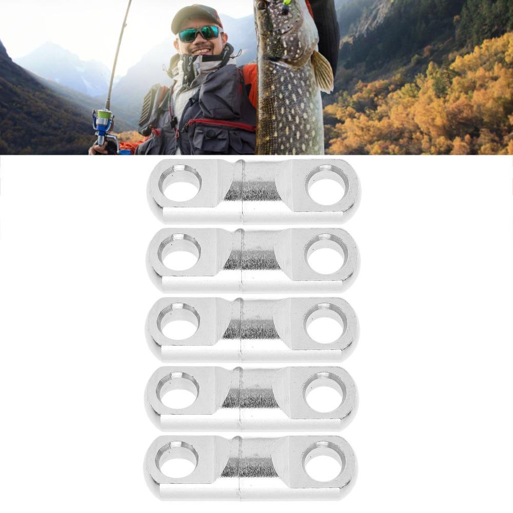 10PCS Stainless Steel Wind on Swivels Heavy Duty Fishing Hook Connector Sea Ocean Fishing