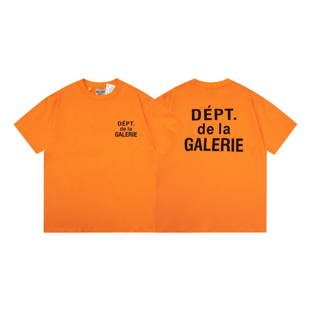 Cross-border European and American trendy brands Gallery dept logo printed short-sleeved T-shirt men's and women's American high street half-sleeves