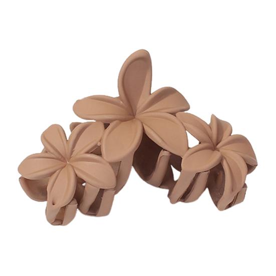 Женский пластиковый коготь для волос в форме цветка ярких цветов, заколка для волос, противоскользящий дизайн, прочный захват, коготь для волос, заколка для волос на затылке, головные уборы