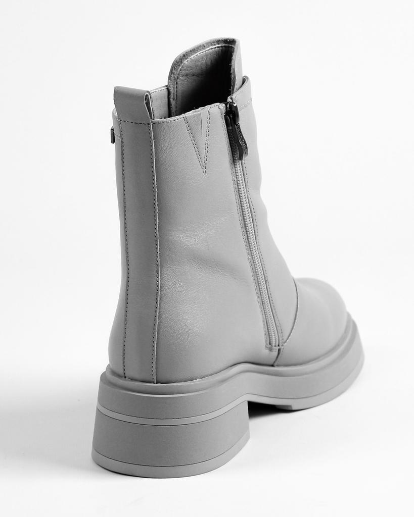 Ботинки с молнией Geronea 377758 36 Светло-серые кожа