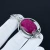 Beautiful Kashmir Ruby Gemstone Pendant, 925 Sterling Silver Jewelry, Silver Pendant, Unique Design Pendant, Necklace Pendant For Love Gifts