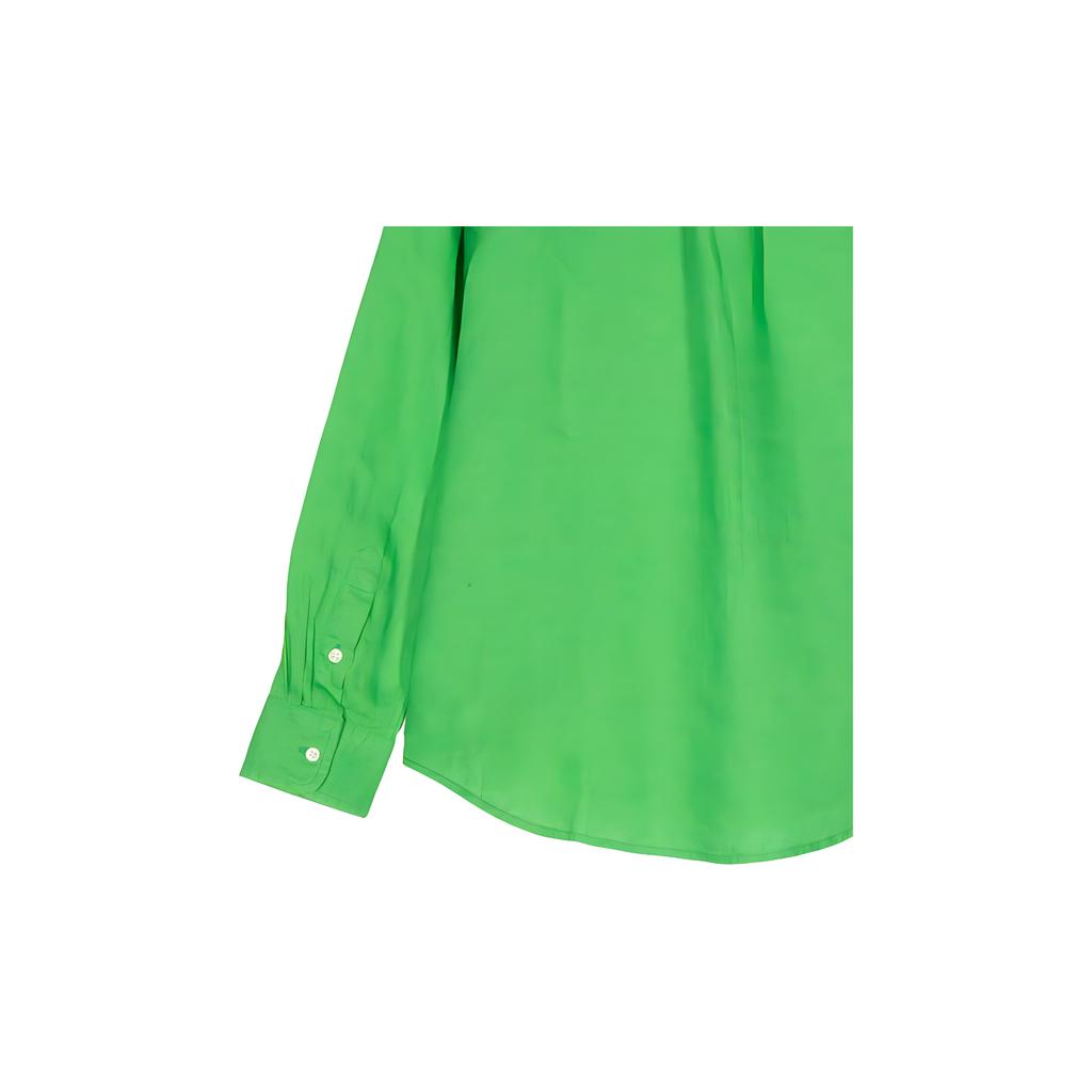 Рубашка Polo Ralph Lauren Ss22, однотонная, с вышитым логотипом в виде пони, однобортная, с длинным рукавом, для детей, детские рубашки 323865270-009