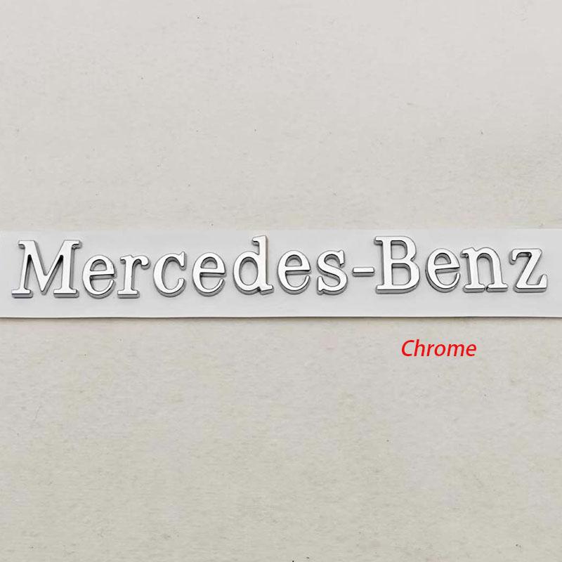 3D ABS Car Badge Rear Trunk Logo Mercedes-Benz Sticker Emblem Decoration For Mercedes Benz AMG W108 W124 W126 W140 W205 W201