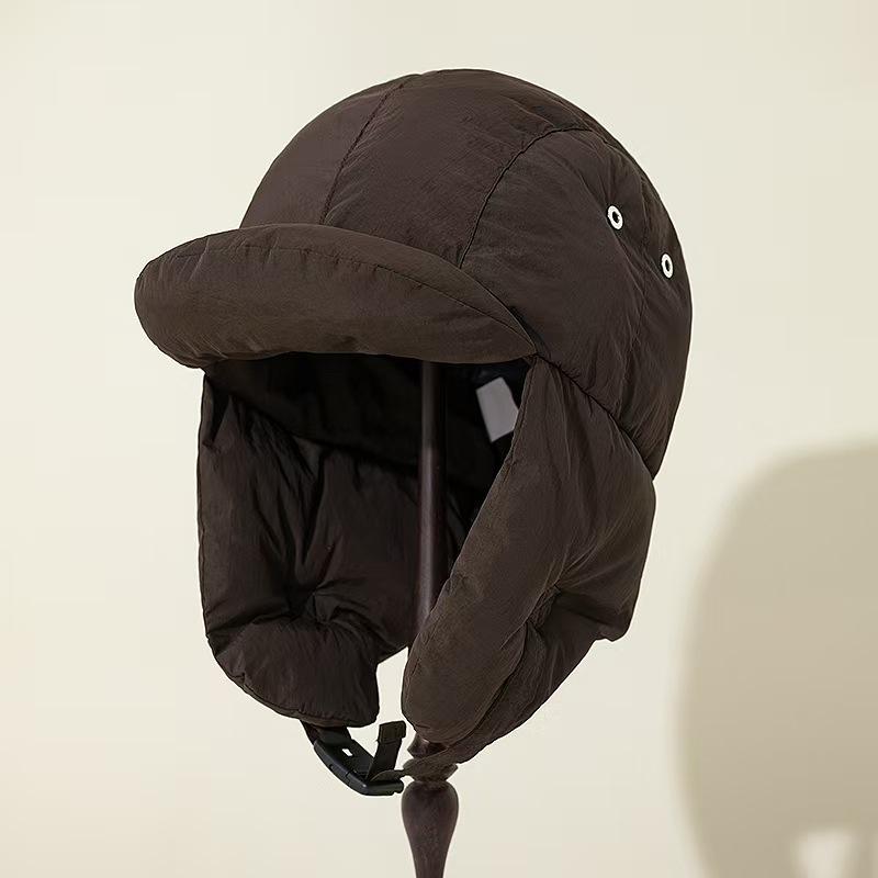 Корейские популярные утепленные шапки-бомберы для женщин, осень и зима, утолщенные, теплые, защита ушей, повседневные, универсальные, летные шапки