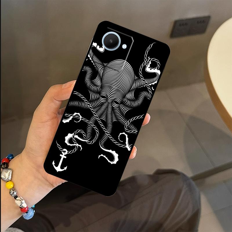 Ходячий чехол-осьминог для Realme C65 C67 C61 C53 C55 C51 C25 C63 C71 C75 GT6 GT7 Pro 11 12 13 14 15 Pro Plus