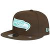 Casquette Snapback New Era 9Fifty - Seattle Seahawks - Walnut Brun - Homme - Sportswear