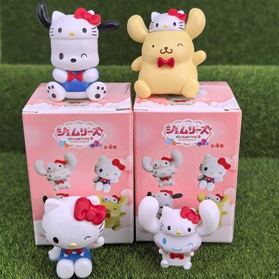 Фигурка Sanrio 5 см Хелло Китти в переодевании Циннаморолл ПомПомПурин Почакко Аниме Кукла Каваи Рождественские Подарки Для Детей