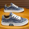 Осенняя мужская повседневная спортивная обувь холщовая ретро дышащая удобная противоскользящая толстая платформа уличная обувь для бега zapatillas