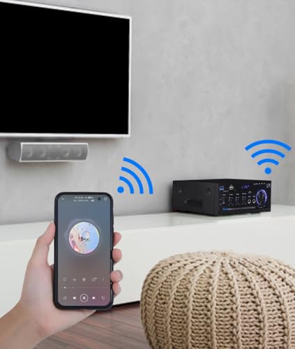 Усилитель мощности Topsky, Аудиоусилитель звука, Микрофонный усилитель, Bluetooth, Цифровой HIFI, Максимальная выходная мощность 80 Вт, Аудио, AK-45, Поддержка пульта ДУ, Автомобильный, Домашний,