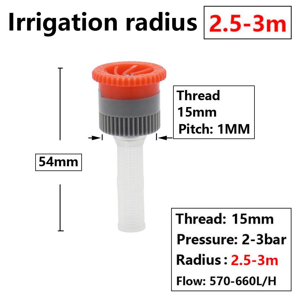 Irrigation Pop-up Sprinklers Replacement Scattering Nozzles 0~360 Degree Adjustable Garden Park Farm Grass Lawn Crops Watering