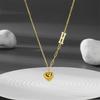 Asymmetric Heart-Shaped 18K Gold Titanium Steel Necklace for Women - Luxury Clavicle Chain