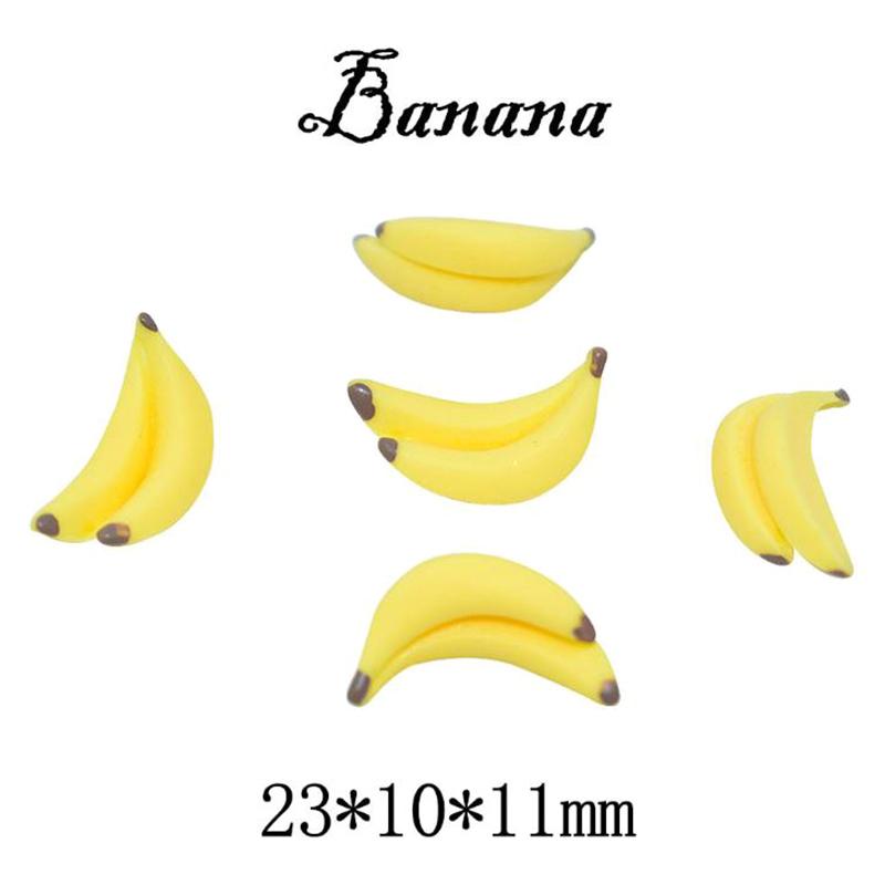 10Pcs 1:12 Dollhouse Miniature Fruit Banana Dolls House Food Accessories Toys