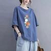 Summer Women Cotton Short-sleeved T-shirt Women Loose Tops