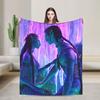 Movie Avatar The Way of Water Blankets  Warm Soft Plush Throw Blanket For Living Room Travel Office Flannel Bedspread Bed Cover