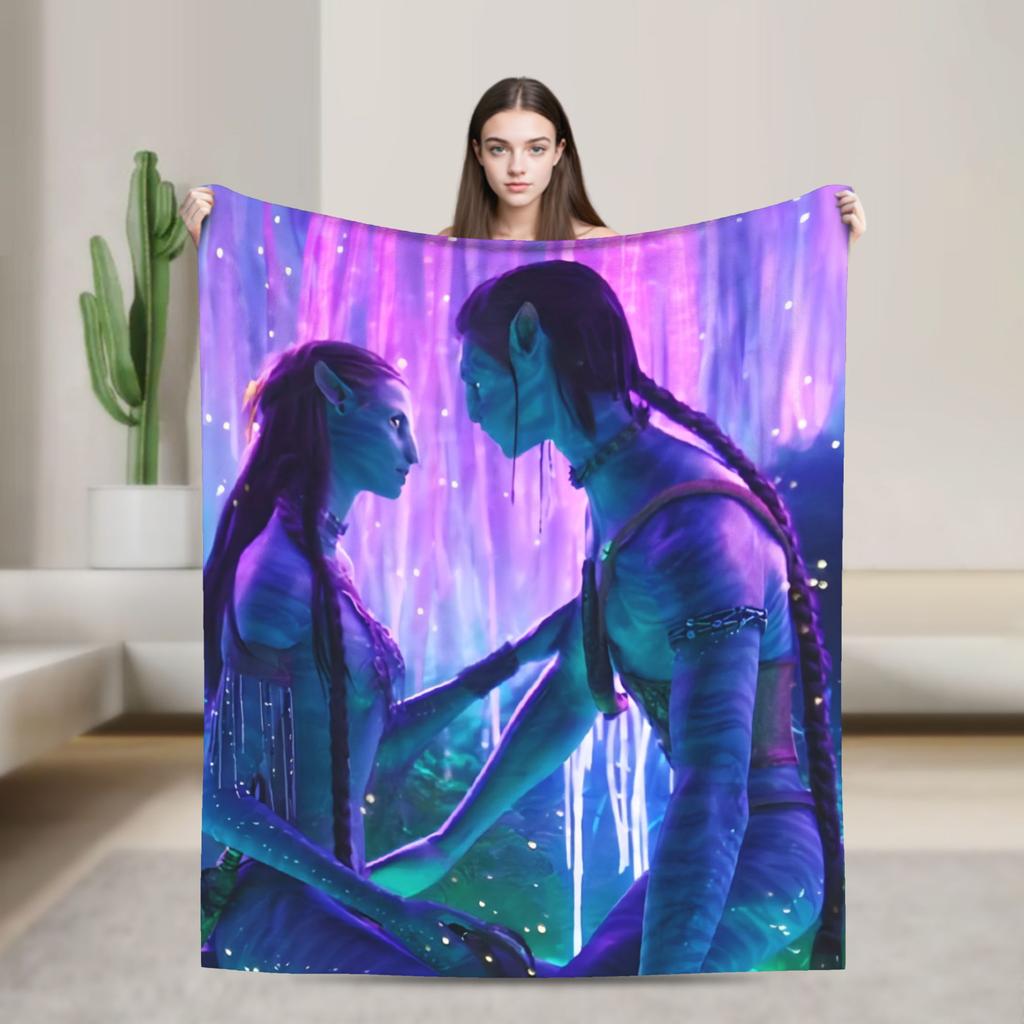 Movie Avatar The Way of Water Blankets Warm Soft Plush Throw Blanket For Living Room Travel Office Flannel Bedspread Bed Cover