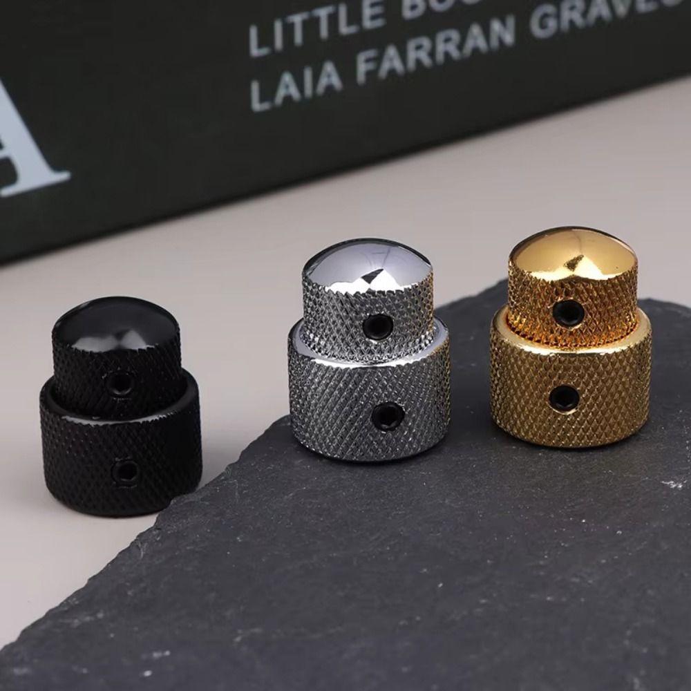 3Pcs Portable Dual Concentric Stacked Control Knobs Tone Volume Blend Knobs Cover  Guitar Parts
