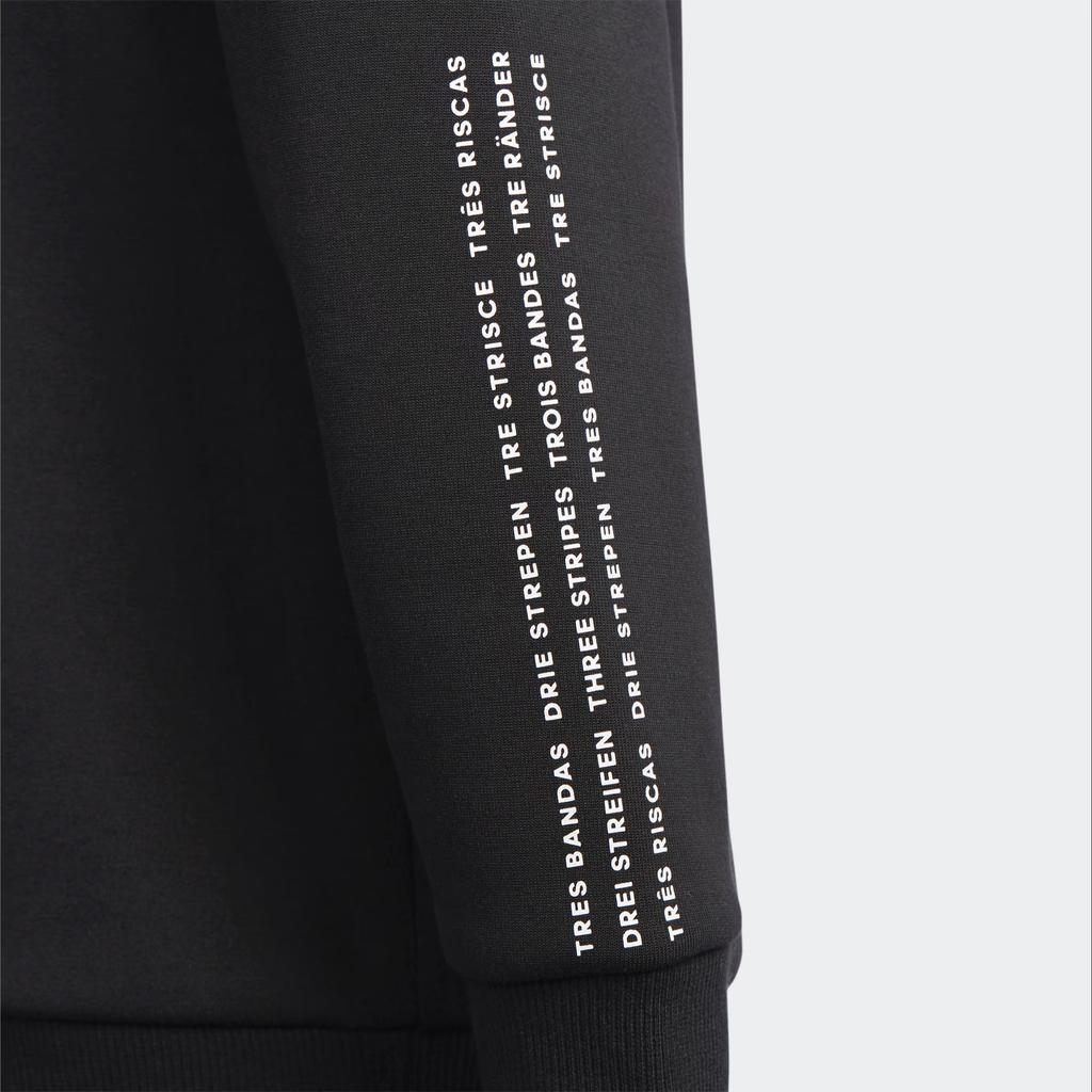 adidas Толстовка Серия Спортивный Стиль Жизни Удобная Теплая С круглым вырезом Детские топы Черный DY9230