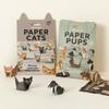 3D Geometric Origami Cats and Dogs Folding Kit - 50 Sheets of Kitty Crafts for Boredom Relief DIY Handmade Toy