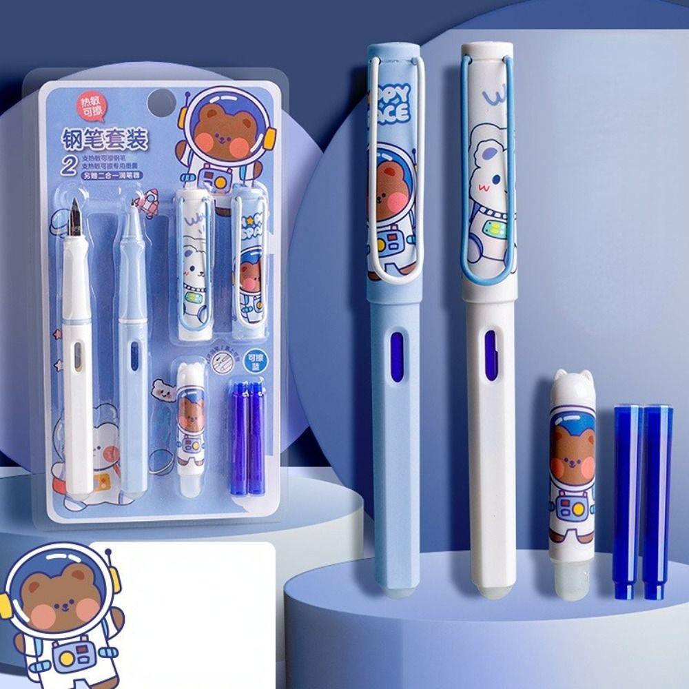 Стационарный термостираемый набор перьевых ручек Magic Pen с ластиком Письменные принадлежности Каллиграфическая ручка