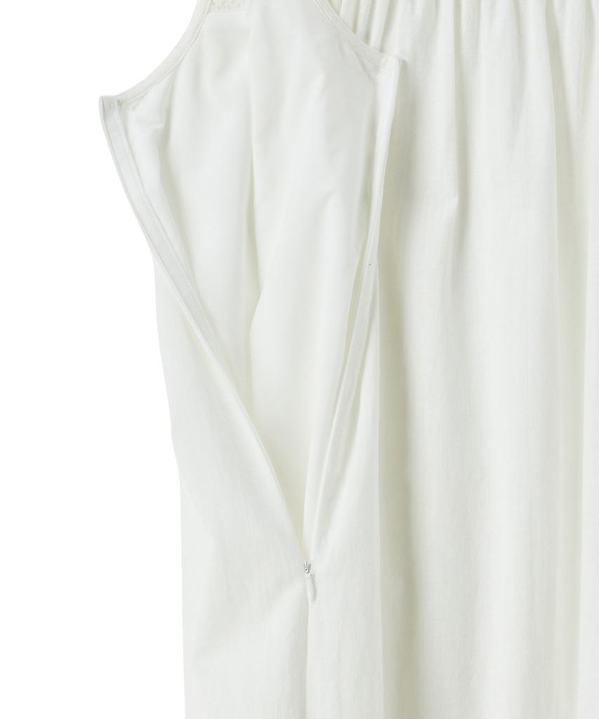 Penfield Crochet Embroidered Pleated Sleeveless Dress White_Fs2Ws51F