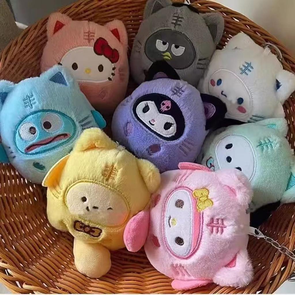 Горячая милая плюшевая игрушка-брелок Sanrio, аниме-аксессуар Куроми, цепочка для подвешивания на рюкзак, праздничные подарки для мальчиков и девочек