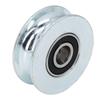 U Groove Bearing Pulley Alloy Steel Guide Wheel for Sliding Gate Hanging Projects 64mm Outer