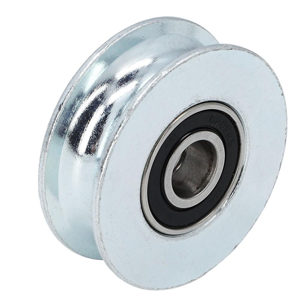 U Groove Bearing Pulley Alloy Steel Guide Wheel for Sliding Gate Hanging Projects 64mm Outer