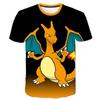 2025 Детская 3D футболка с коротким рукавом для косплея в стиле аниме Пикачу, модная повседневная футболка Покемон для мальчиков и девочек, детская одежда 7-13