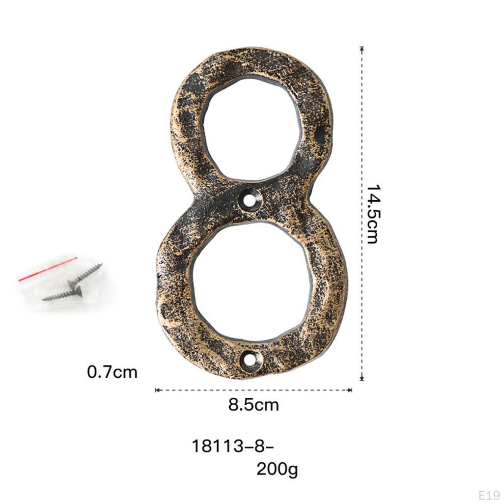 Номер дома, Чугун, Деревенский, Сделай сам, Почтовый ящик, Цифры, Номер адреса для двери, Для различных цифровых