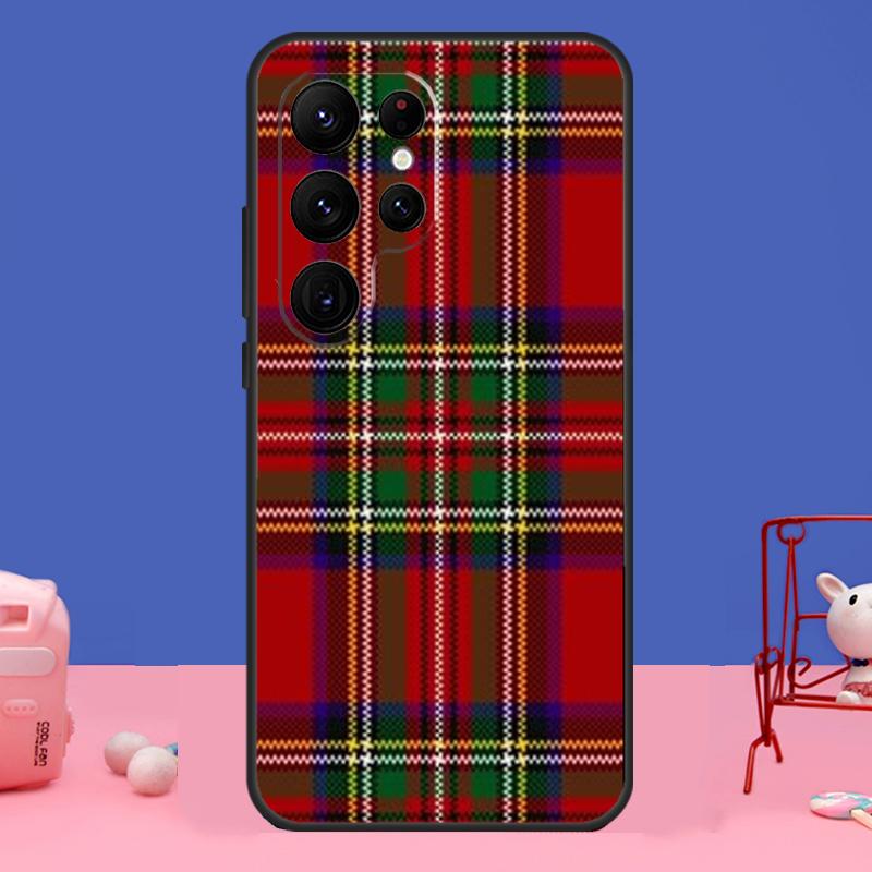Чехол с узором Плед Клана Стюарт для Samsung Galaxy S24 S23 S22 S21 S20 FE Ultra Plus S8 S9 S10 Note 10 20 Ultra