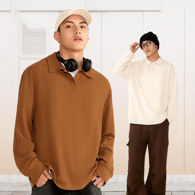 Мужская толстовка поло Jeanswest из вафельного трикотажа плотной вязки с принтом мультяшного кота