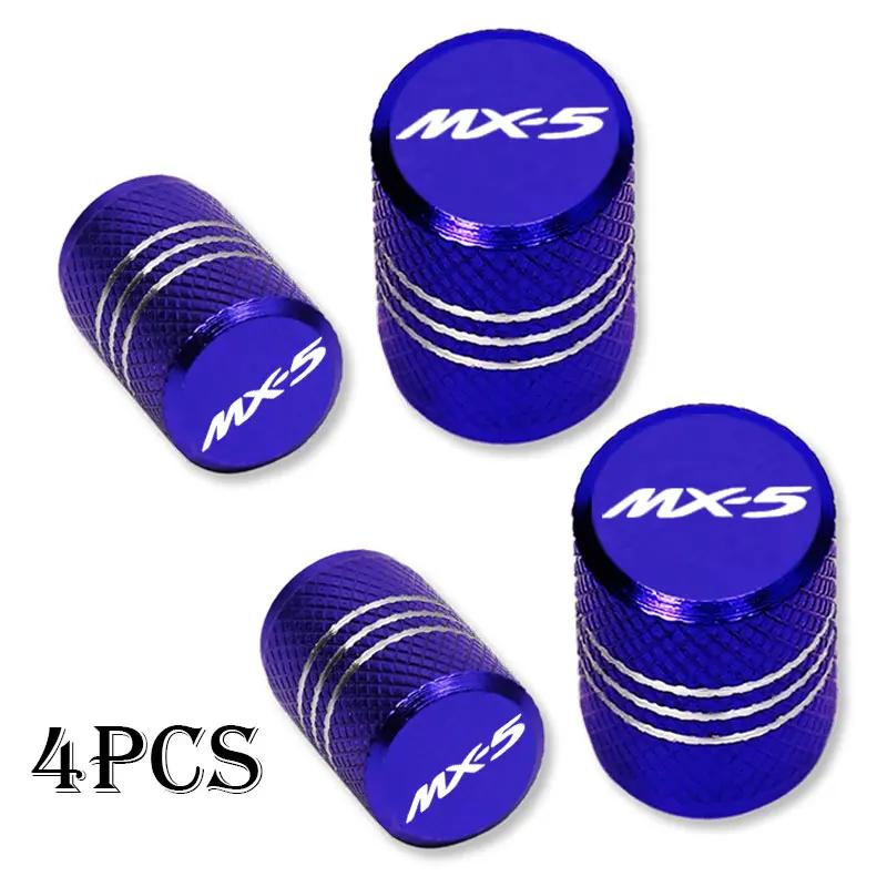 Для Mazda MX5 MX-5 ND RF MIATA Украшение автомобиля Пылезащитные Водонепроницаемые Колпачки на вентили шин автомобильных колес Защитные колпачки штоков шин Пылезащитные Водонепроницаемые
