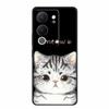 Funda For Vivo V30 Lite Case Cute Cartoon Cat Black Silicone Shockproof Soft Phone Cases For Vivo V30 Lite Back Cover Case Bag