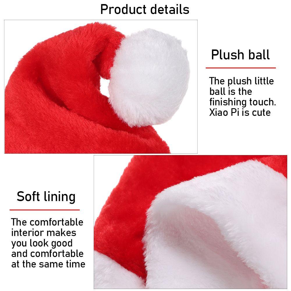 Classic Festival Holiday Merry Christmas Happy New Year Santa Hats Xmas Caps