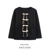 Kaslead New Arrival Women's Clothing Fashion Style Fashion Minimalist Bowknot Decoration Knitting Outwear 2142209