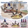 Independence Day Wooden Ornaments Creative Day Fighter Plane Carving Desktop Decoration Veterans Decoration