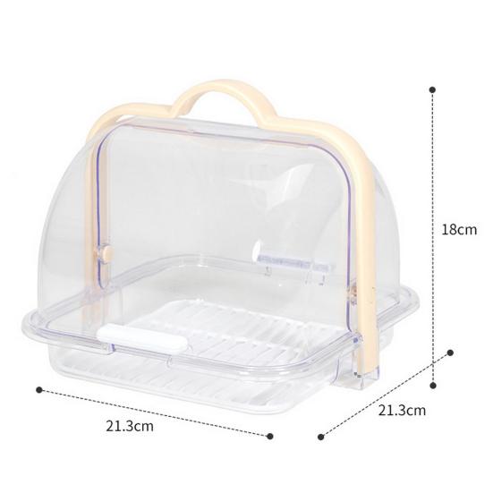 Органайзер для хранения, удобный портативный портативный прозрачный держатель для хлеба