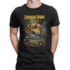 Summer Jurassic Park Retro Tyrannosaurus Rex Car Printed Round Neck T-shirt for Men Fun 100% Cotton Street Outdoor Short Sleeve