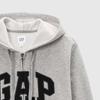 Худи на молнии из флиса с логотипом Gap унисекс