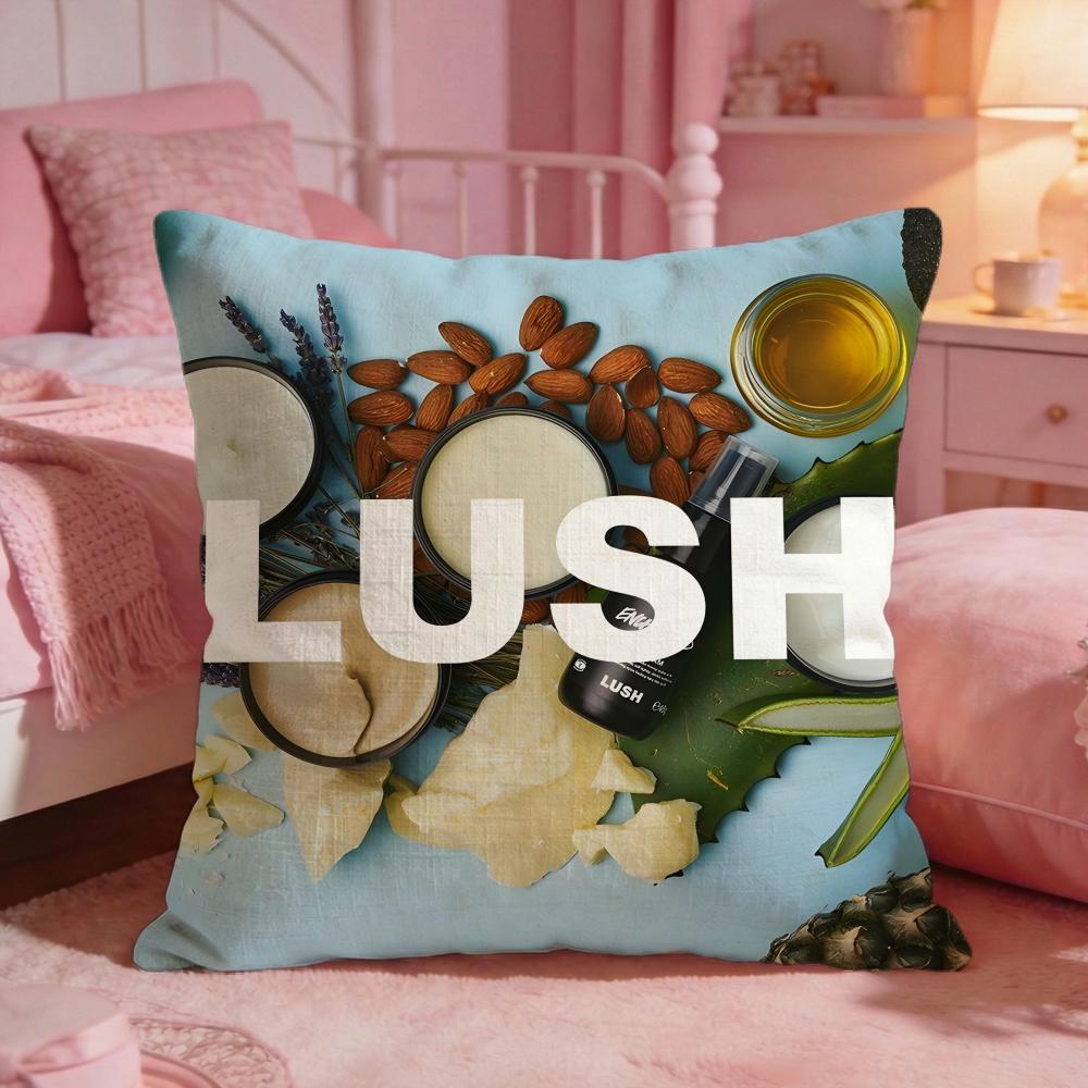 Логотип бренда LLush Чехол для подушки-кушона Премиальный комфорт Двусторонний чехол для подушки Дизайн «Два в одном» Для любой комнаты Салон автомобиля