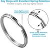 10/20Pcs Silver Plated Metal Keychain Ring Split Ring Keyfob Key Holder Rings Women Men DIY Key Ring Accessories Wholesale