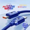 Кабель USB Type C - USB C 120 Вт для iPhone 15 Pro Max, кабель для быстрой зарядки PD и передачи данных для Samsung Xiaomi 14 Oneplus 12 POCO OPPO